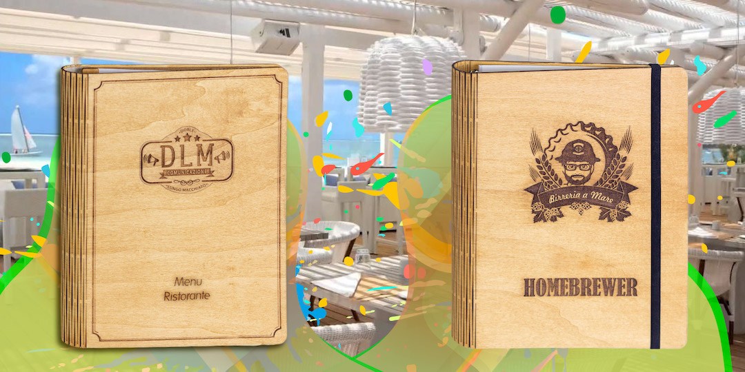 e-Commerce Menu di Legno inciso a Laser DLM Comunicazione