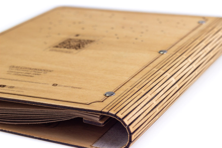 e-Commerce Menu di Legno inciso a Laser DLM Comunicazione